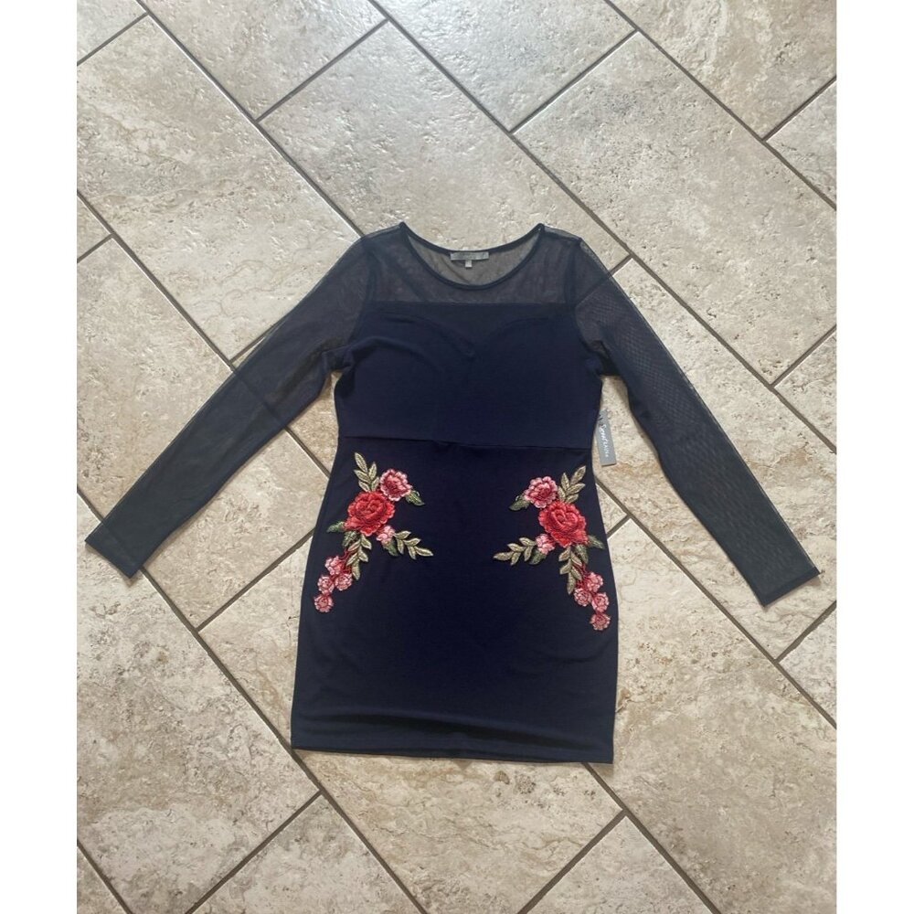NWT Sweet Rain xl‎ embroidered long sleeve dress